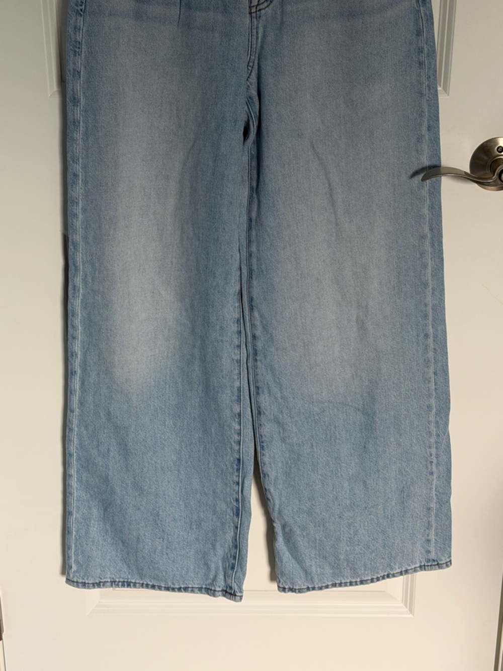 Madewell Ahern Wash Superwide-Leg Jeans Size 25 Denim 54940 - Picture 6 of 13